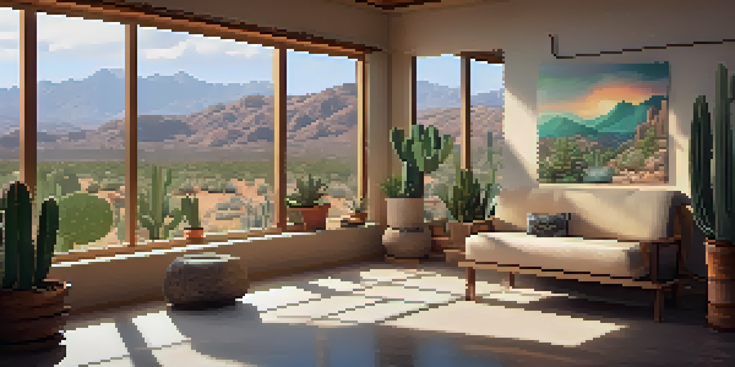 A tranquil therapy room with soft lighting, comfortable seating, and natural decor, designed for a Peyote therapy session.