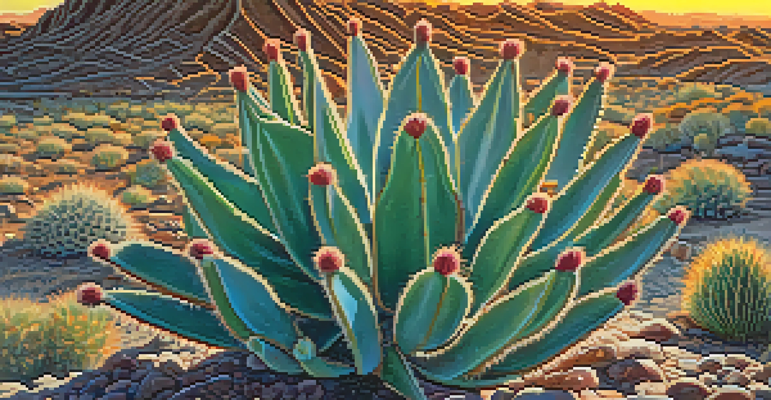 A close-up of a peyote cactus with intricate patterns and vibrant colors, illuminated by soft natural light.