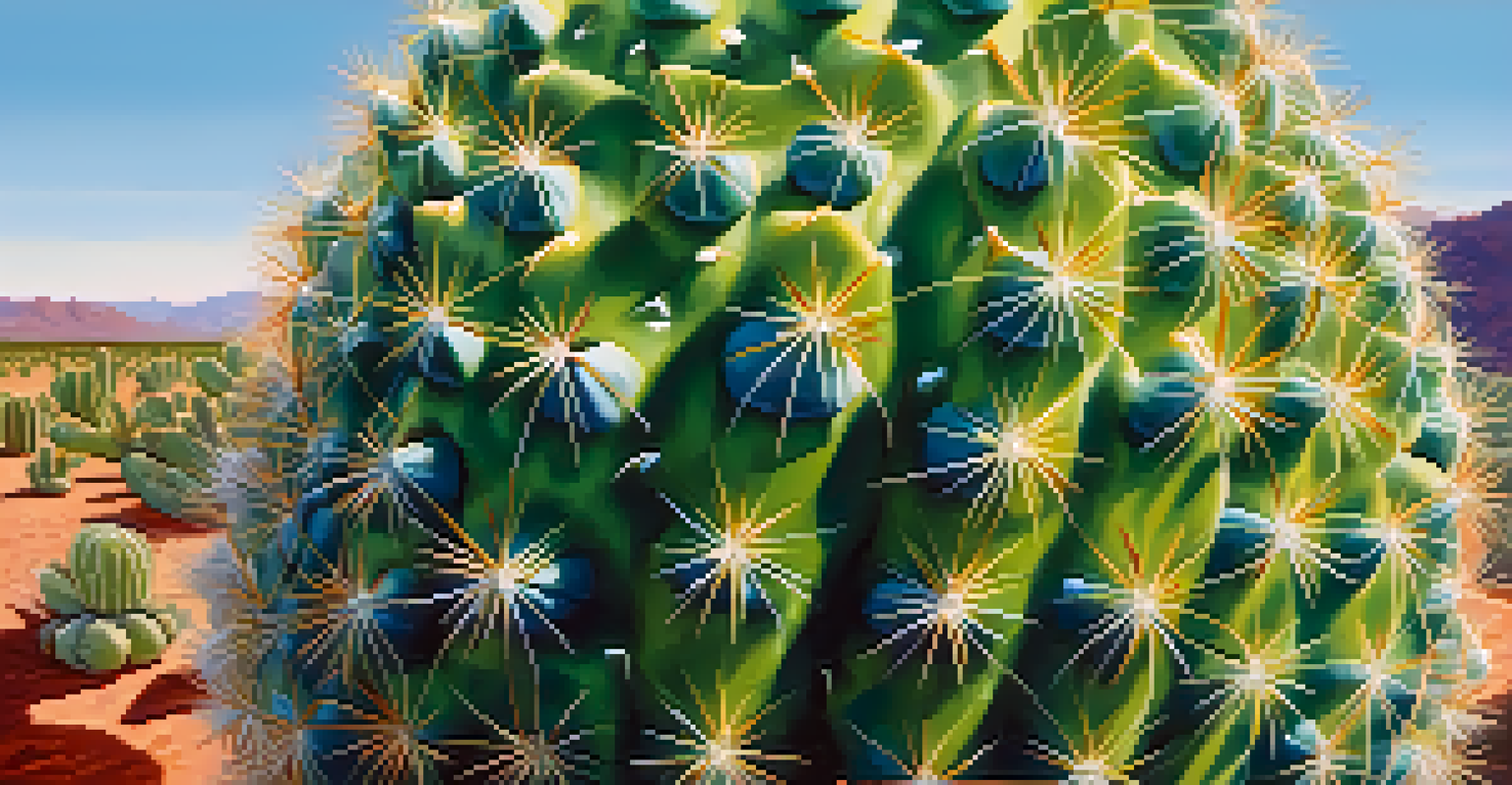 A detailed close-up of a peyote cactus highlighting its unique textures and colors.