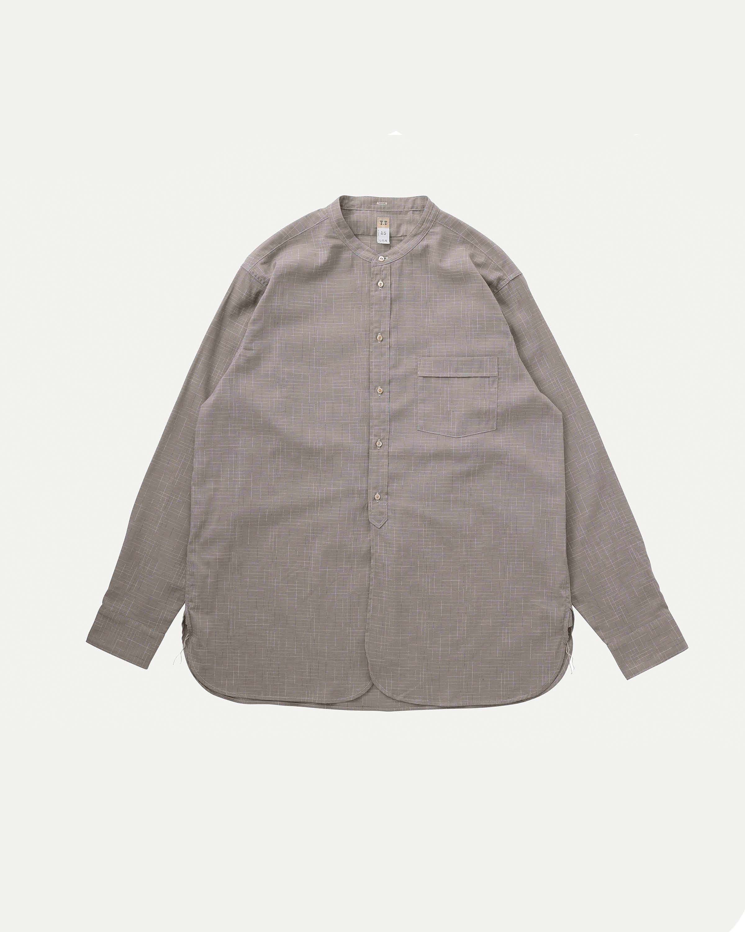 LOT.104 BAND COLLAR SHIRT