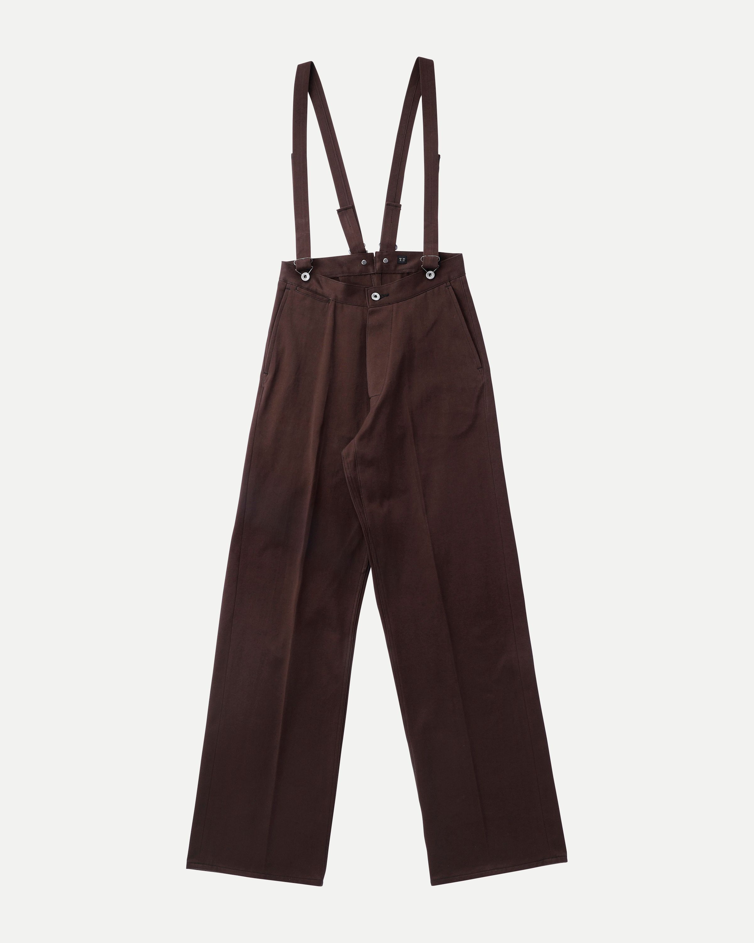 LOT.208 CINCH-BACKED TROUSERS