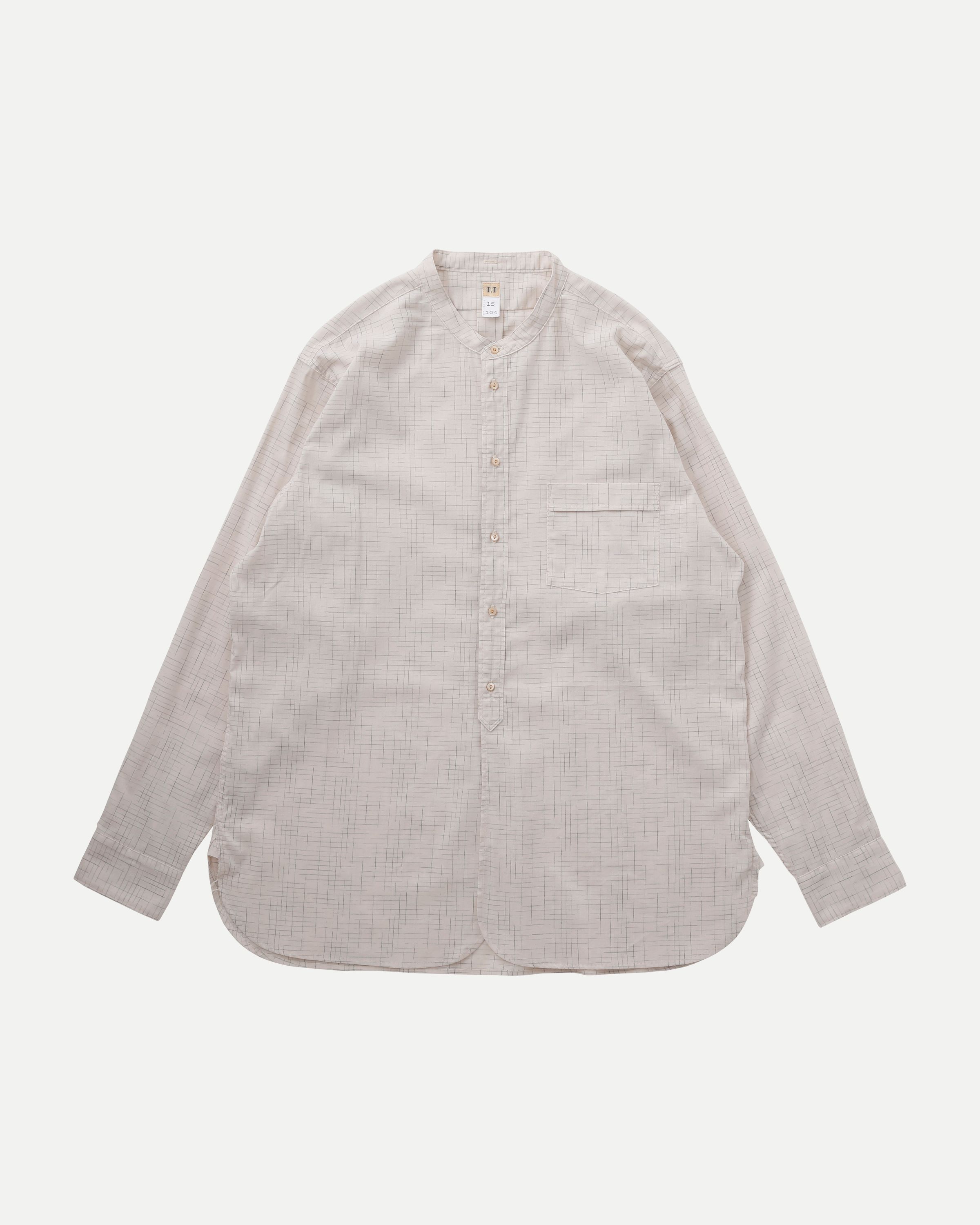 LOT.104 BAND COLLAR SHIRT