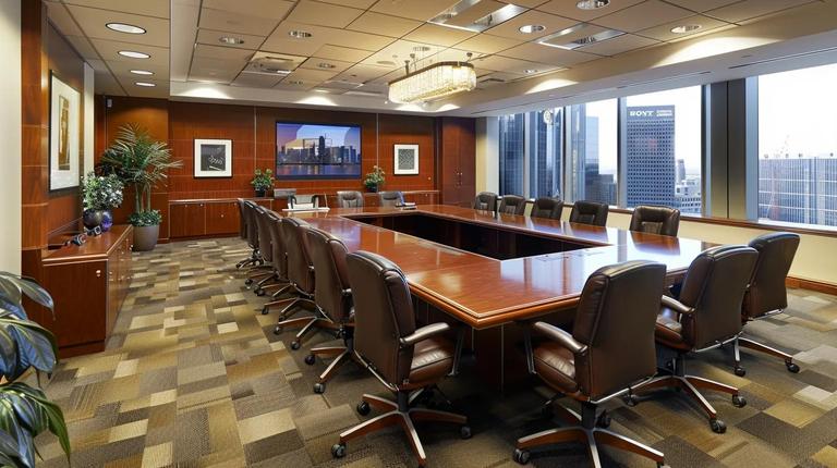 a sharply lit office conference room, featuring a confident irs representation attorney engaged in a focused discussion with clients, showcasing legal documents and a digital presentation that emphasize the importance of selecting the right expert for complex tax disputes in los angeles.