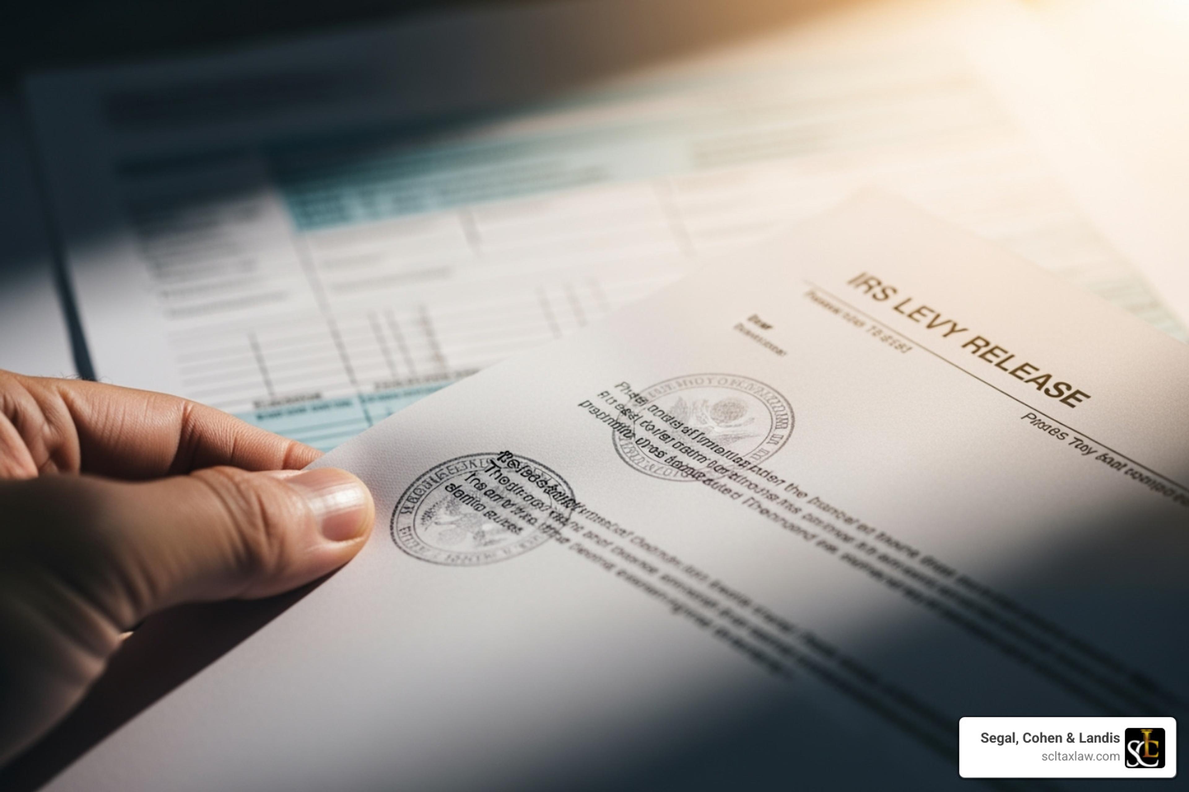 Stop the Seizure: Steps to an IRS Levy Release
