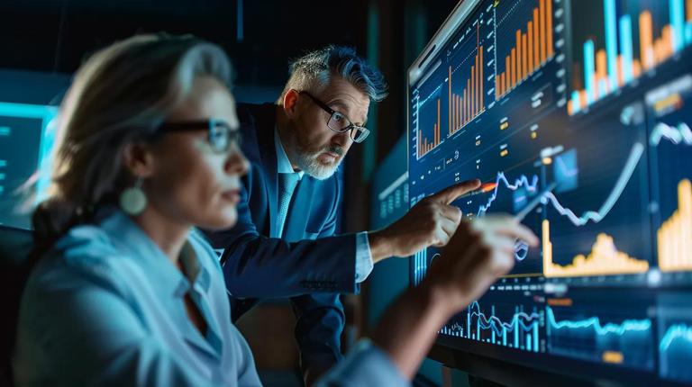 a sleek, modern office setting featuring a focused tax attorney consulting with a client, illuminated by soft, ambient lighting, with a large screen displaying various fee structures, emphasizing professionalism and clarity in navigating legal financial matters.