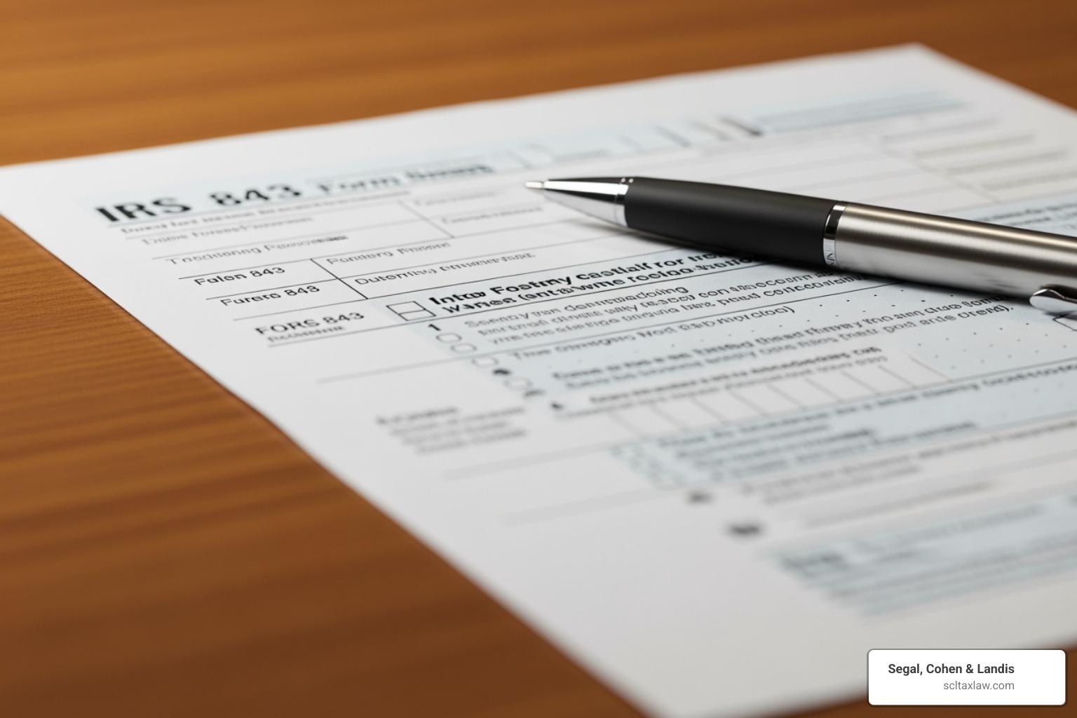How to File Form 843 for First Time Abatement