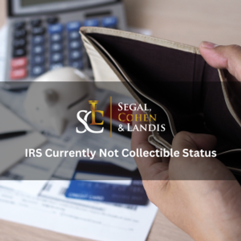 IRS Currently Not Collectible Status