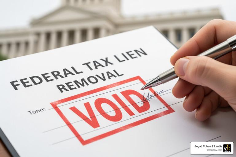 Federal tax lien removal