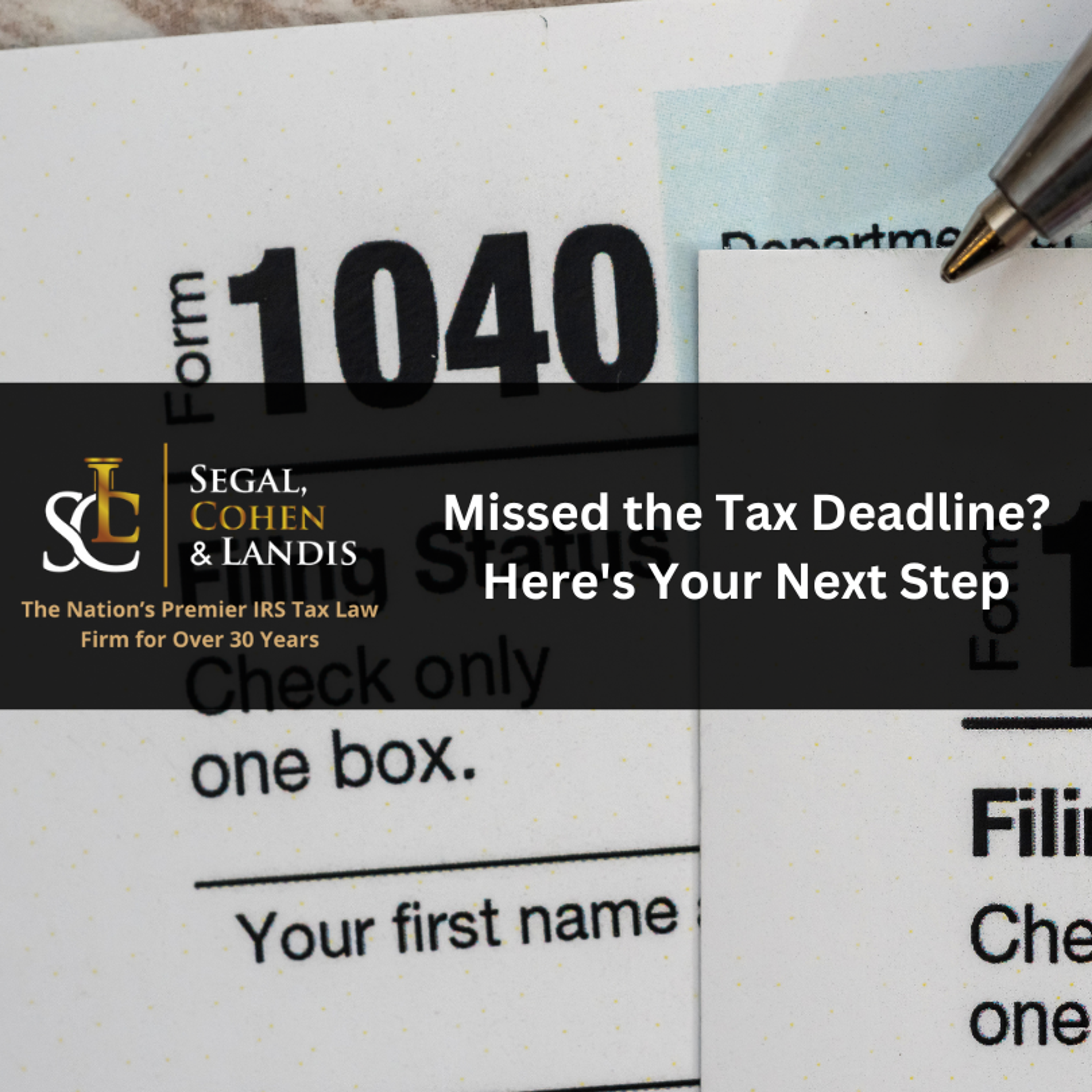Missed the Tax Deadline? Here's Your Next Step