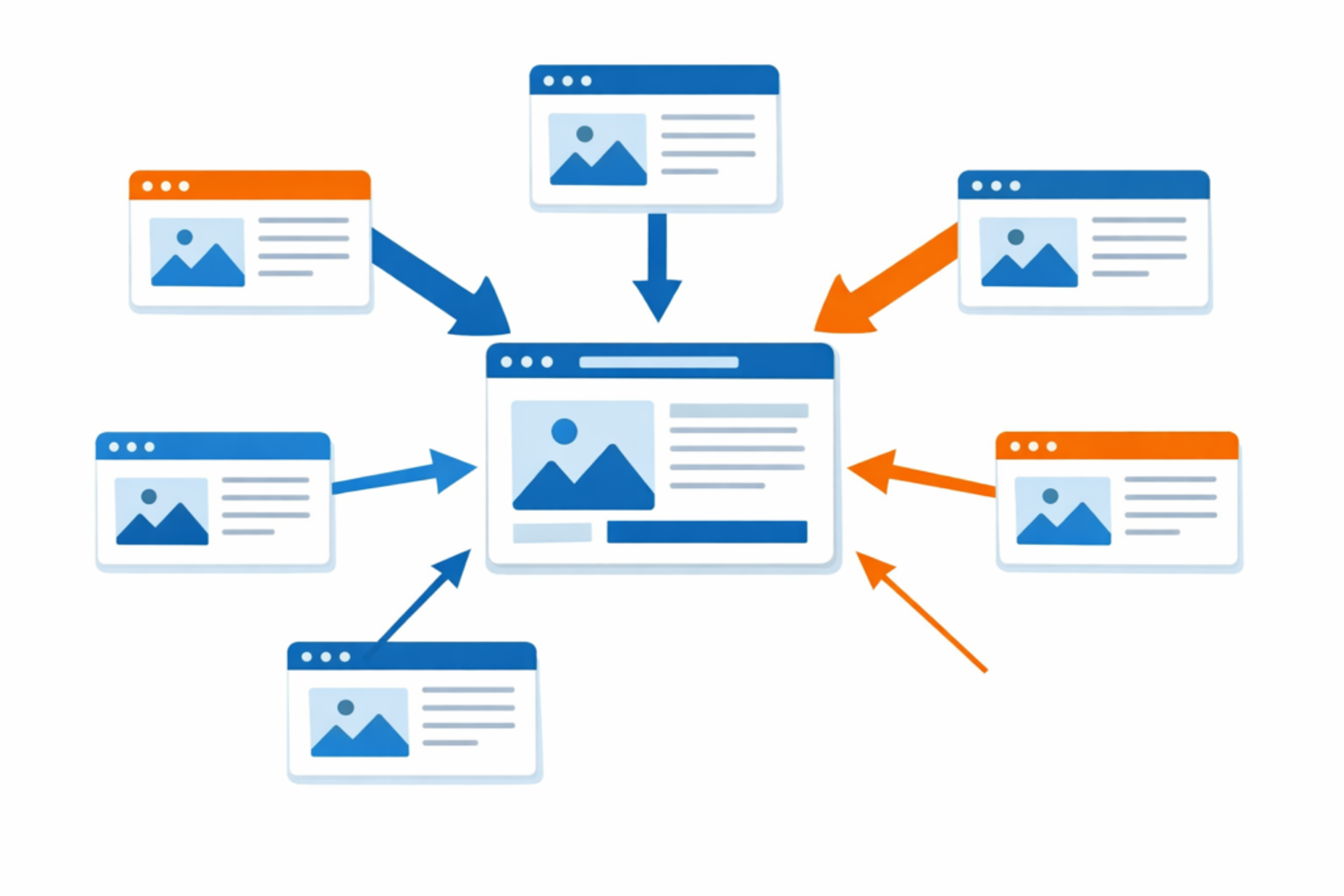 Backlink bağlantı merkezi ve siteye yönlendirme
