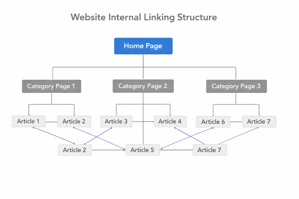 Web sitesi iç bağlantı yapısı