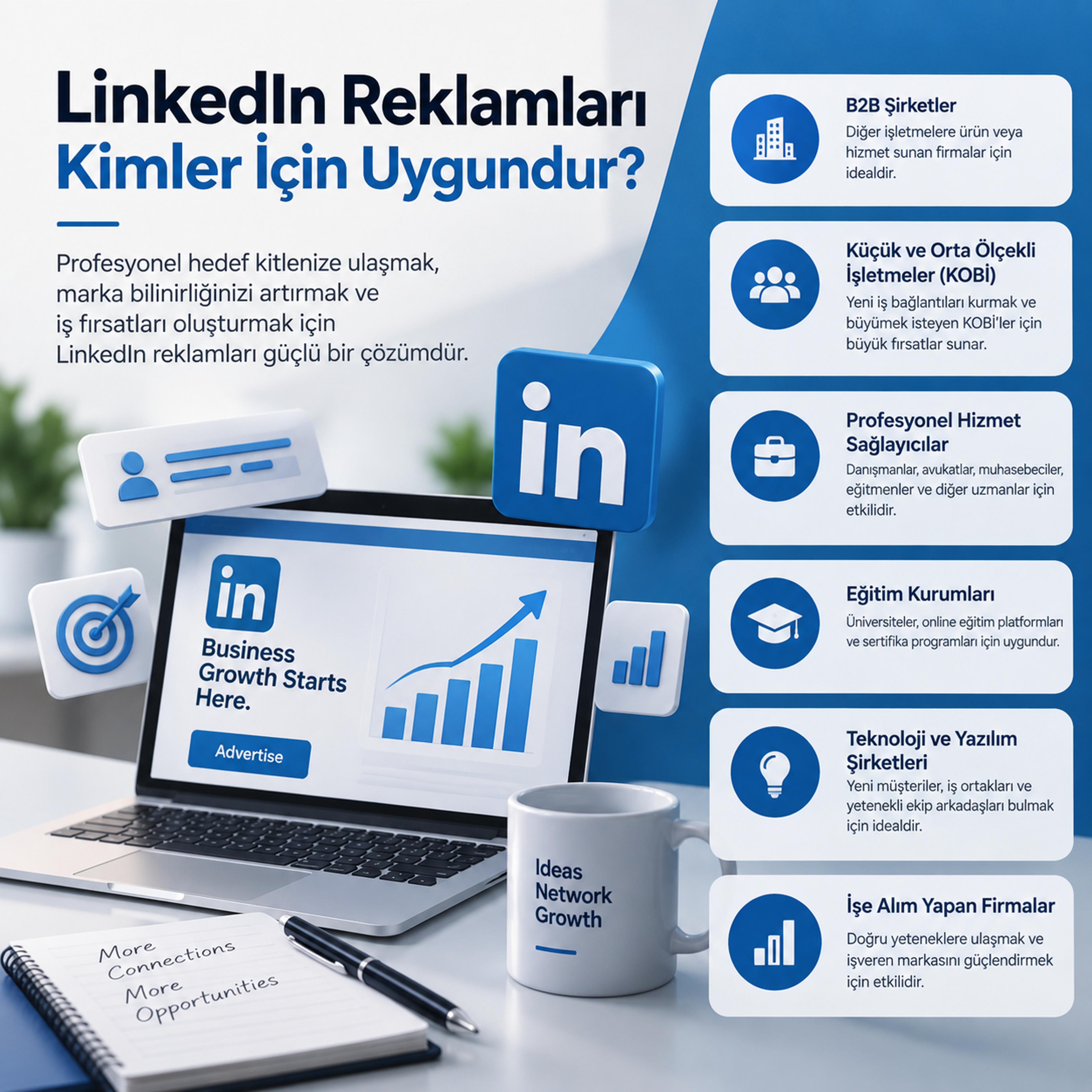 Linkedin reklamları hangi markalar için uygundur