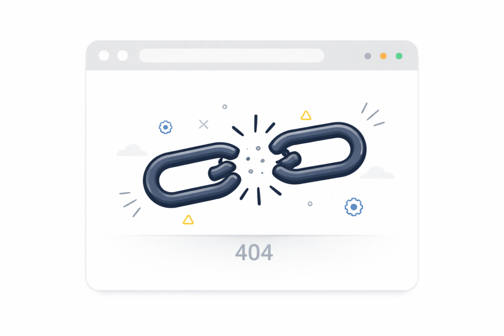 SEO'da kırık link hatası örneği