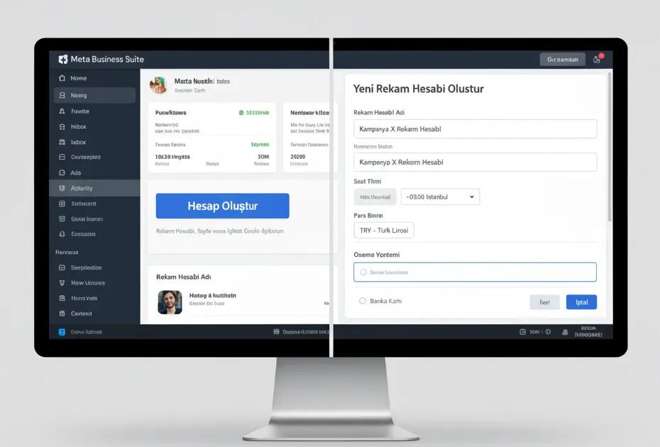 Meta Business Suite üzerinden hızlı ve doğru reklam hesabı oluşturma adımları.