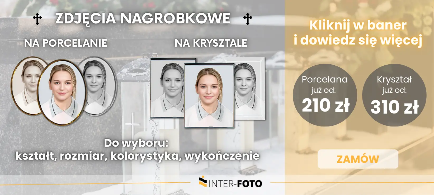Zdjęcia w krysztale i na porcelanie wraz z przygotowaniem