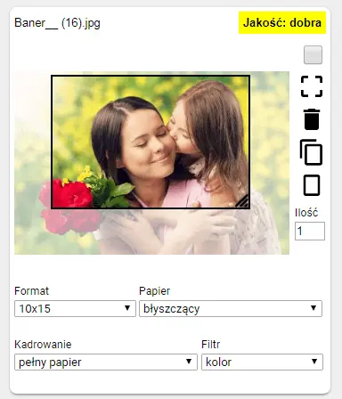 Kadrowanie wybranego elementu zdjęcia w photos3
