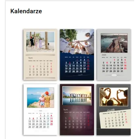 Usługa: Kalendarze ze zdjęciami