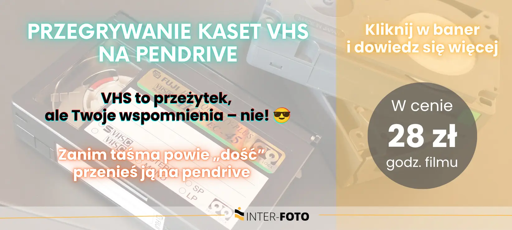 Przegrywanie kaset VHS,mini DV i inne