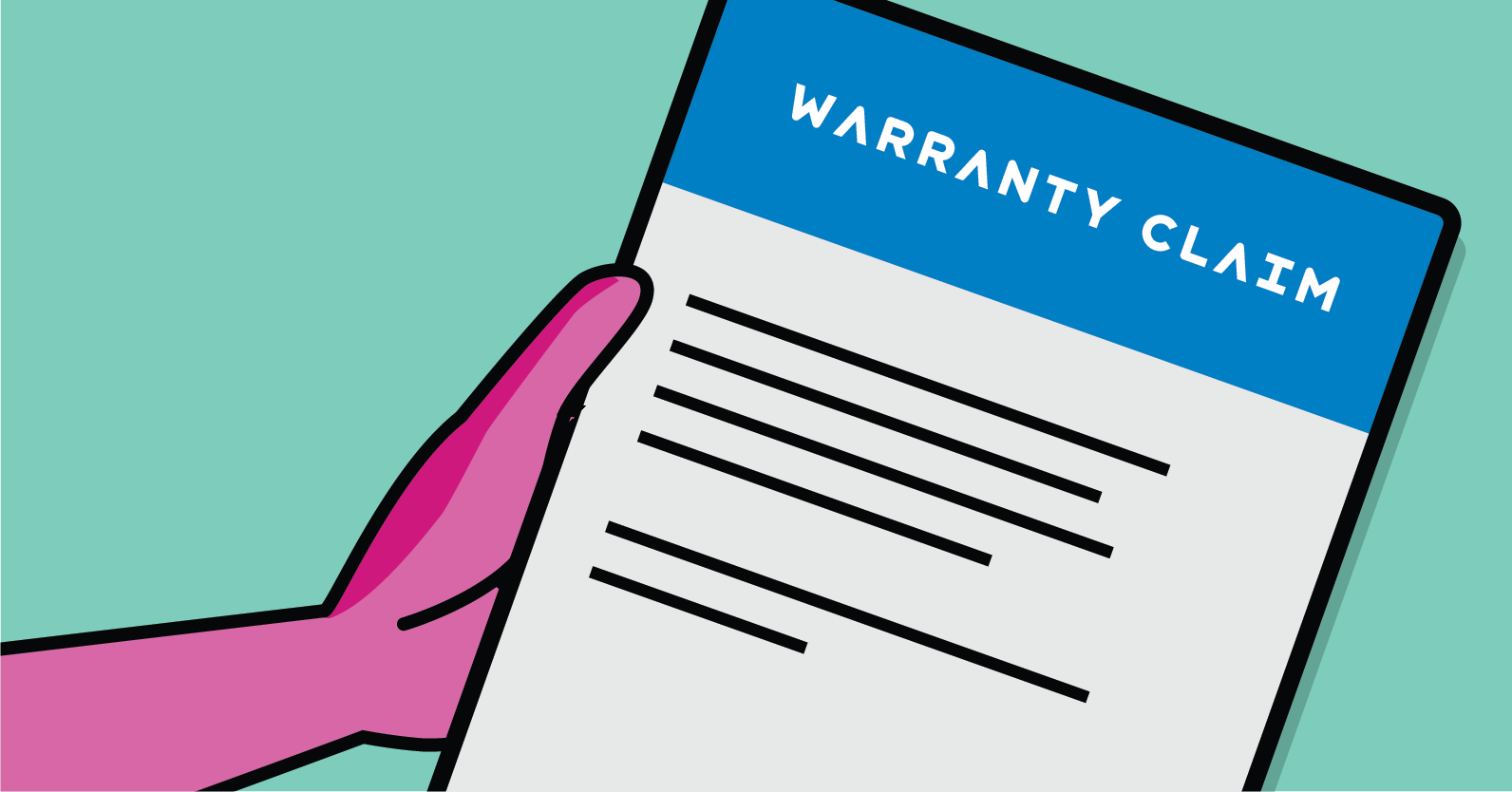 Warranty claim paperwork