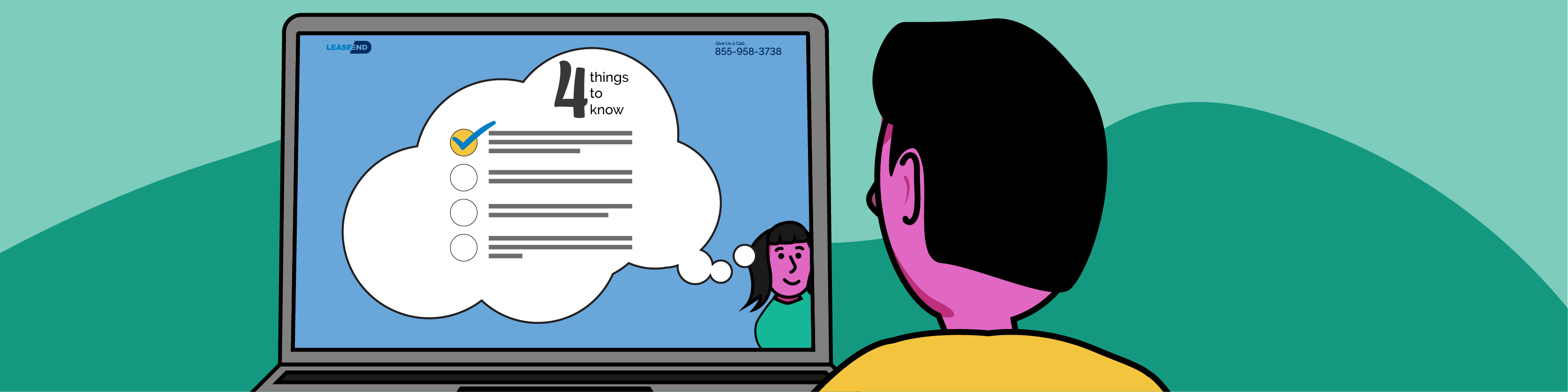 Person looking at a computer screen 