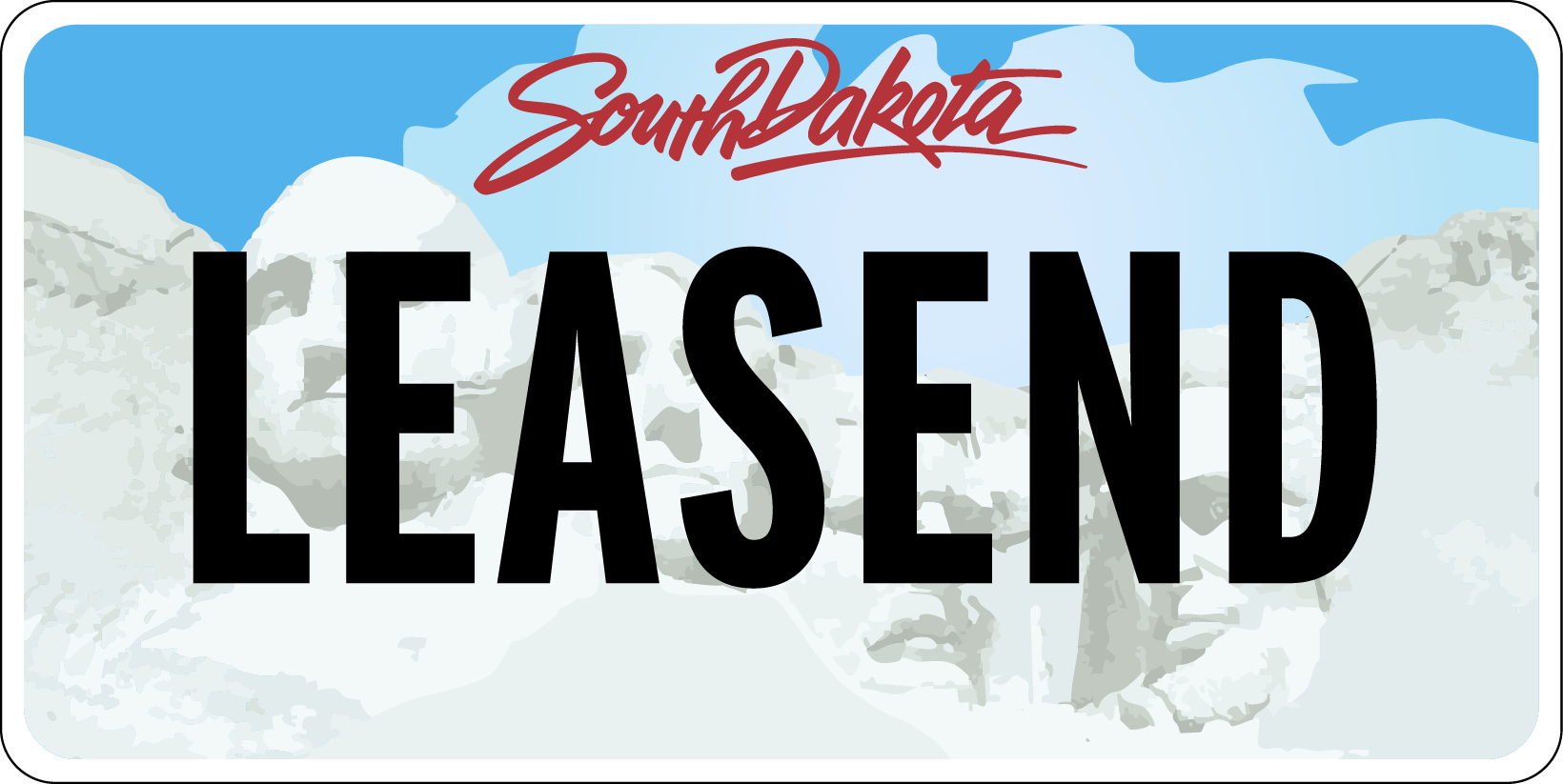 Lease End South Dakota license plate