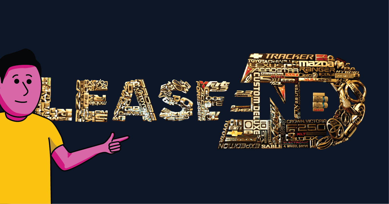 Lease End logo with manufacturer decals