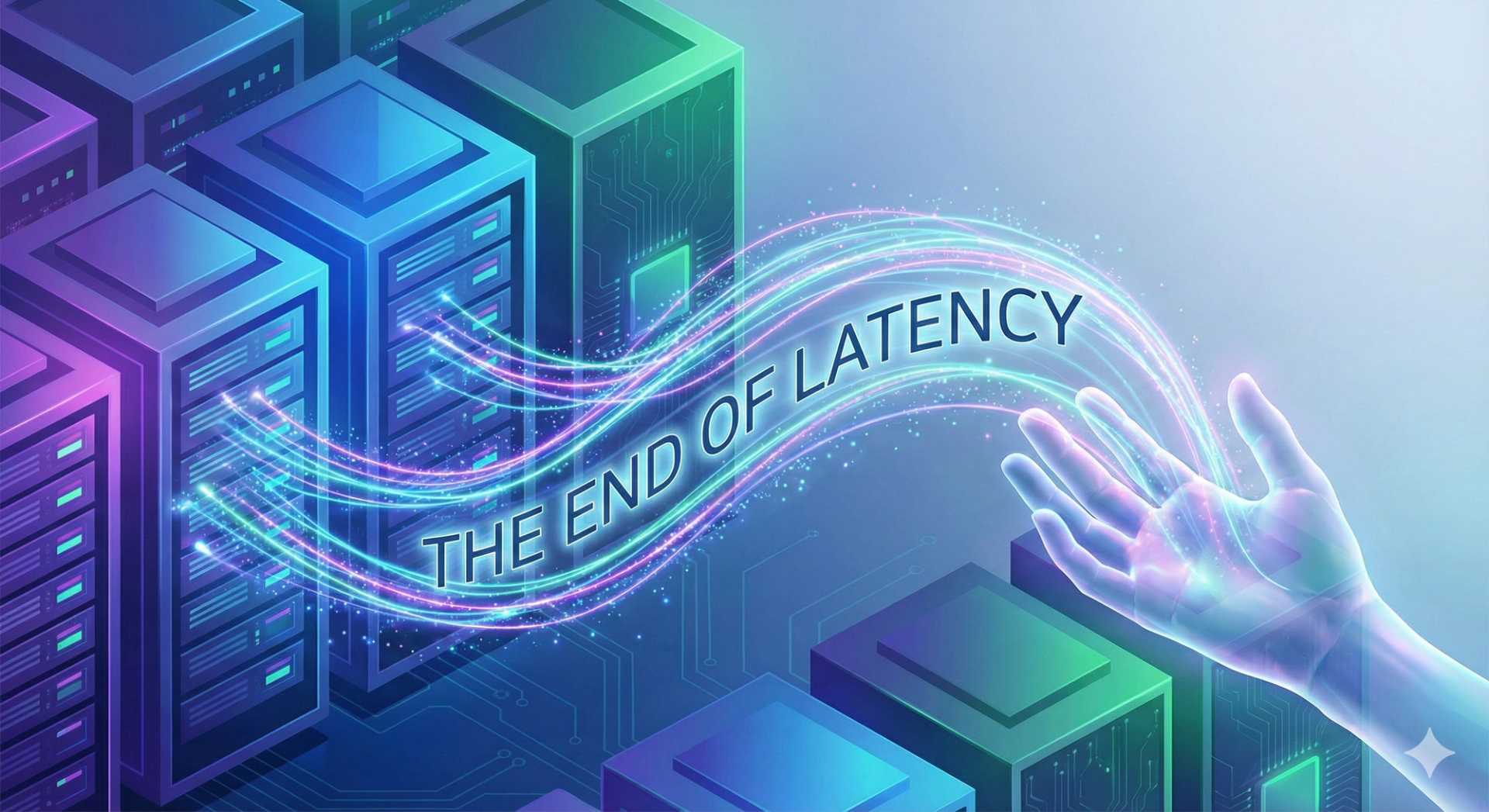 Visual representation of sound waves converting to digital signals instantly