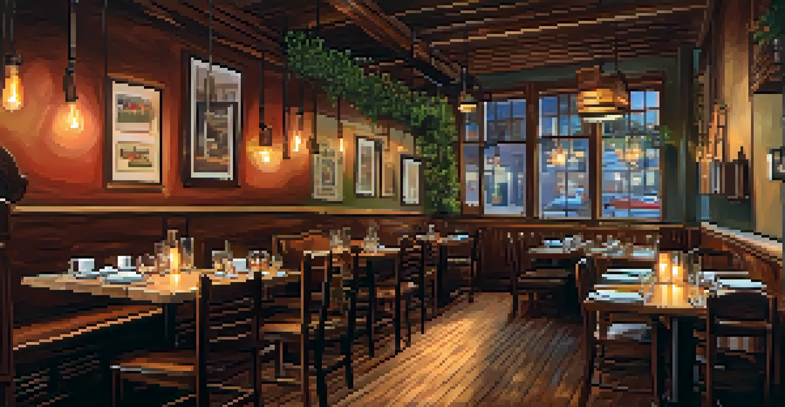 Cozy hidden gem restaurant in East Passyunk with rustic decor and beautifully plated dishes on a wooden table.