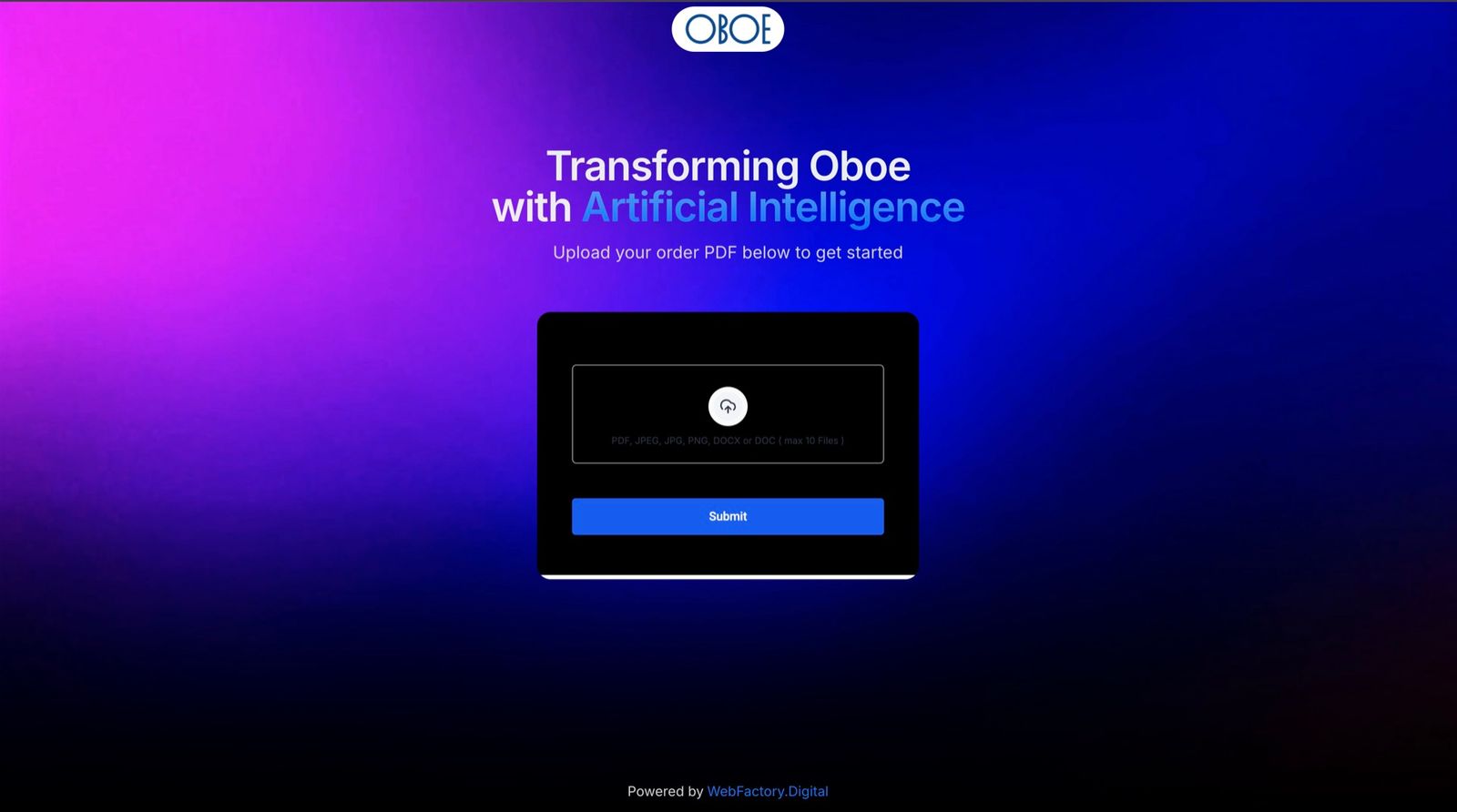 Oboe Orders