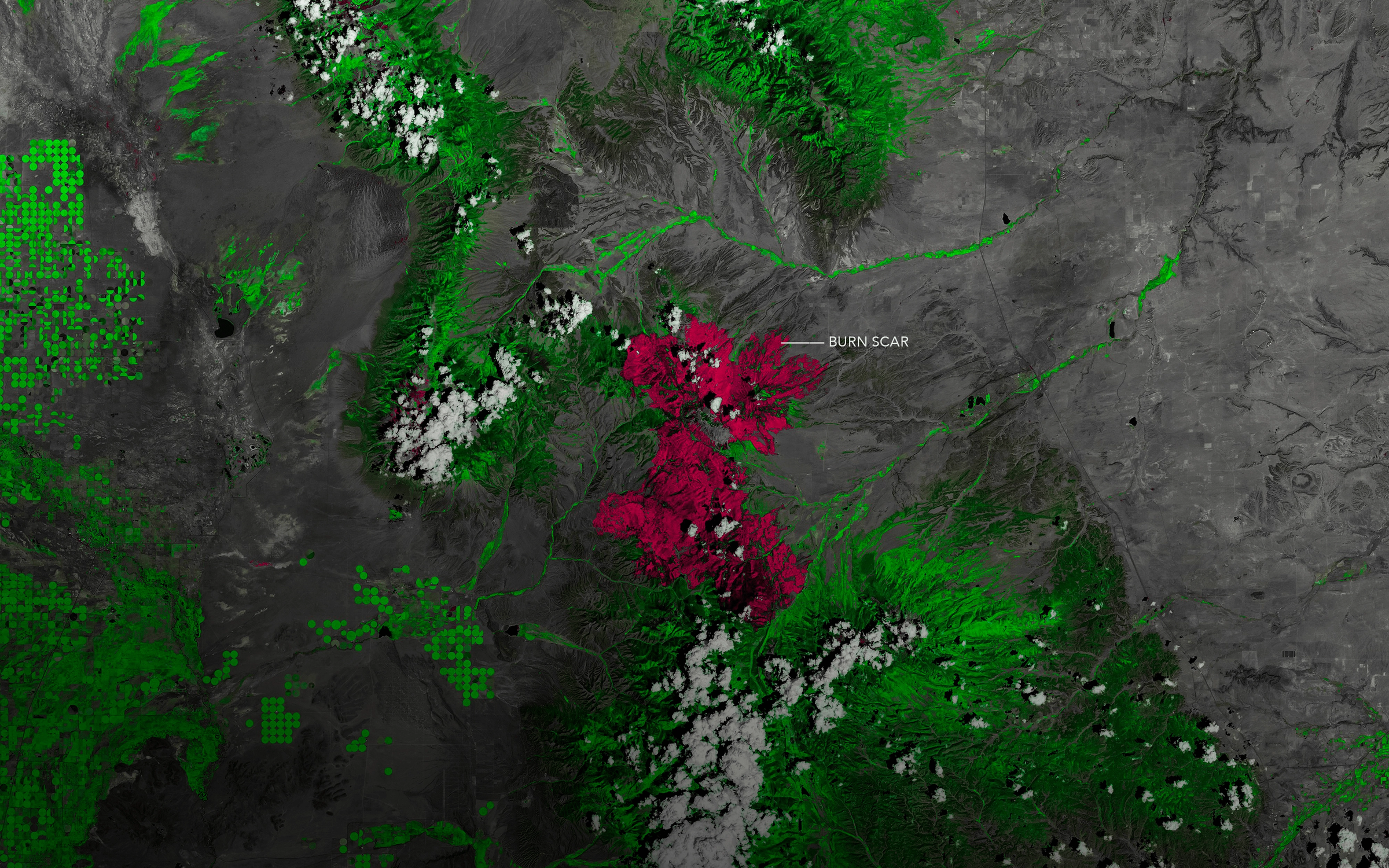 Spring Creek satellite image