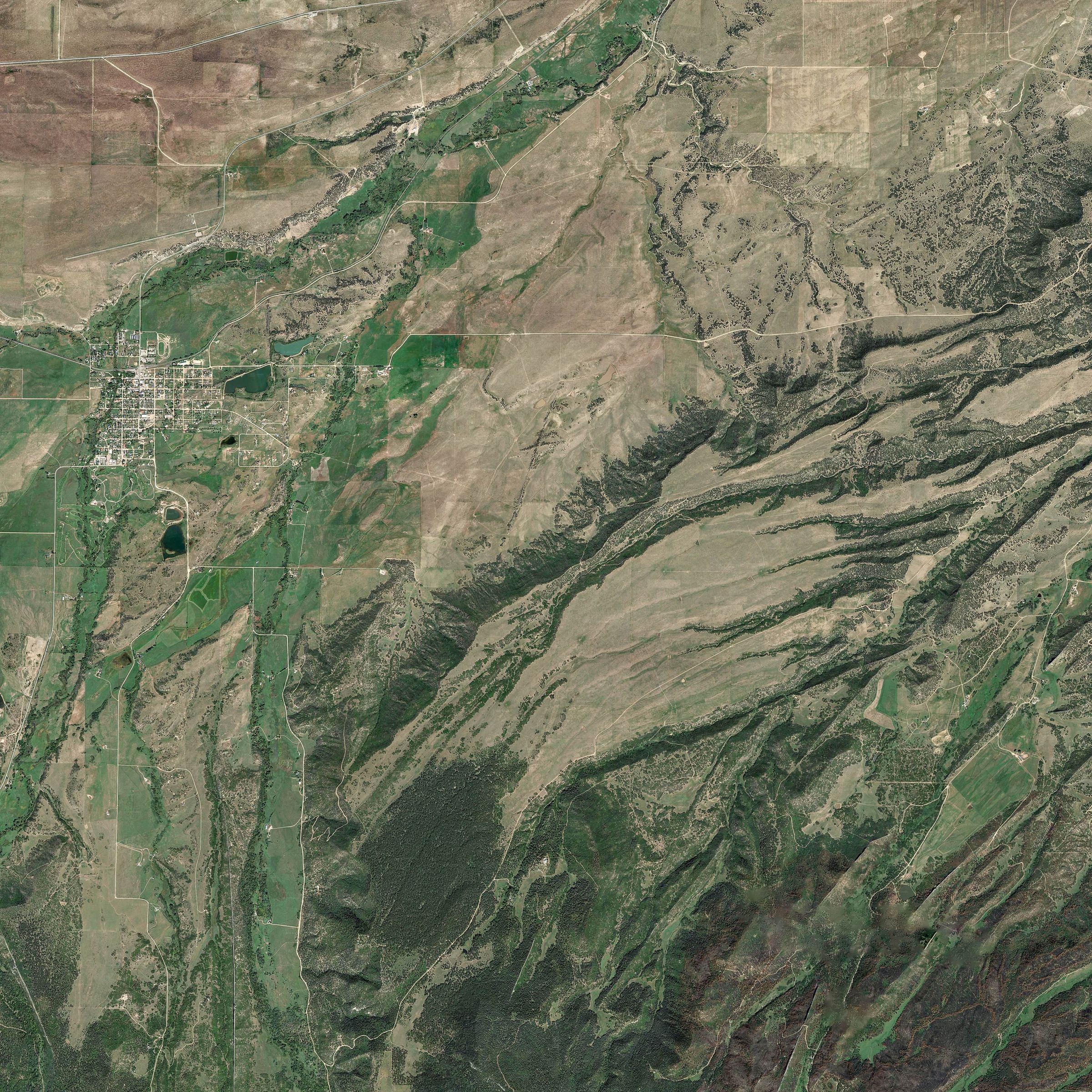 ariel view of land