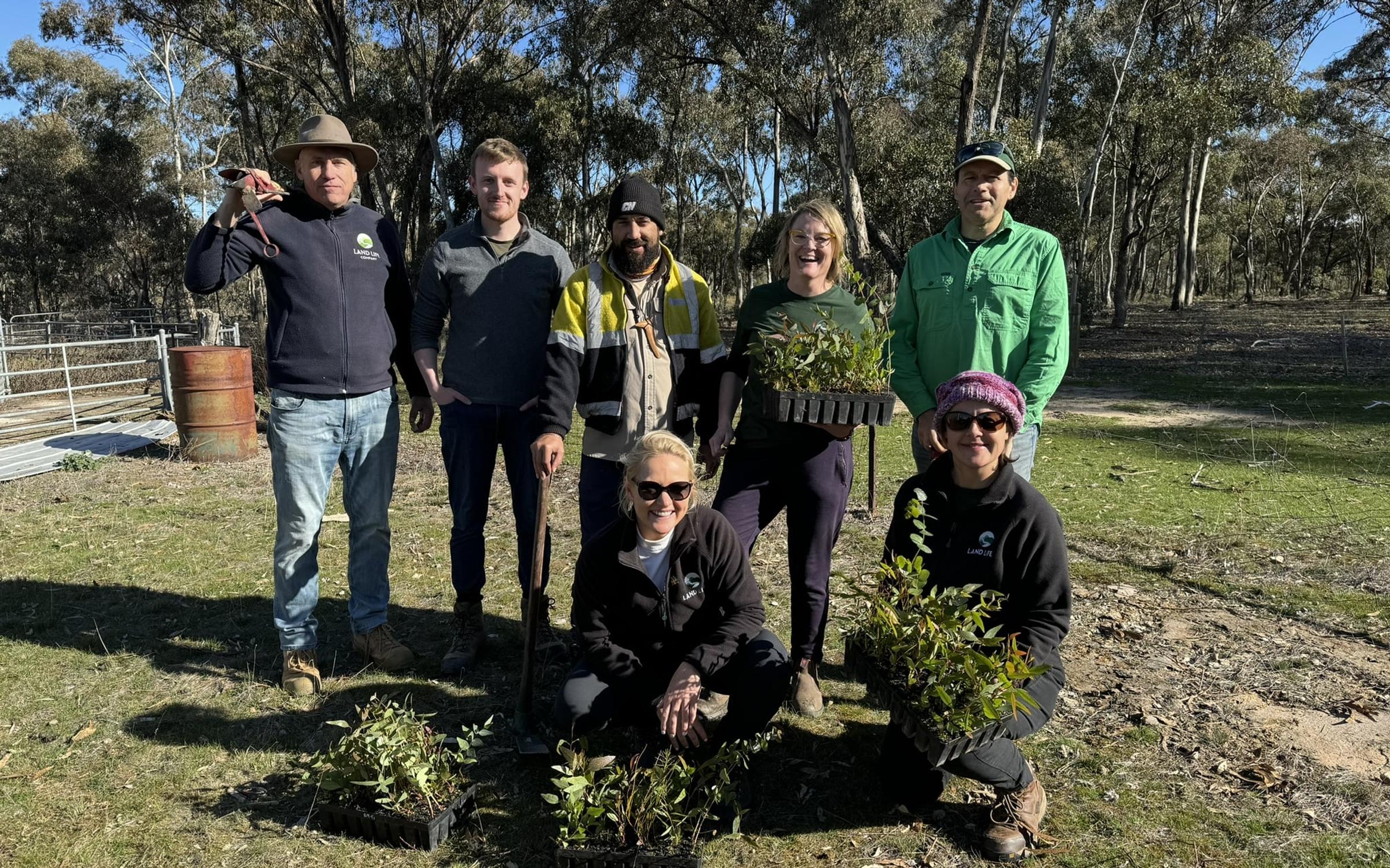 Land Life team shot taken on Emu site