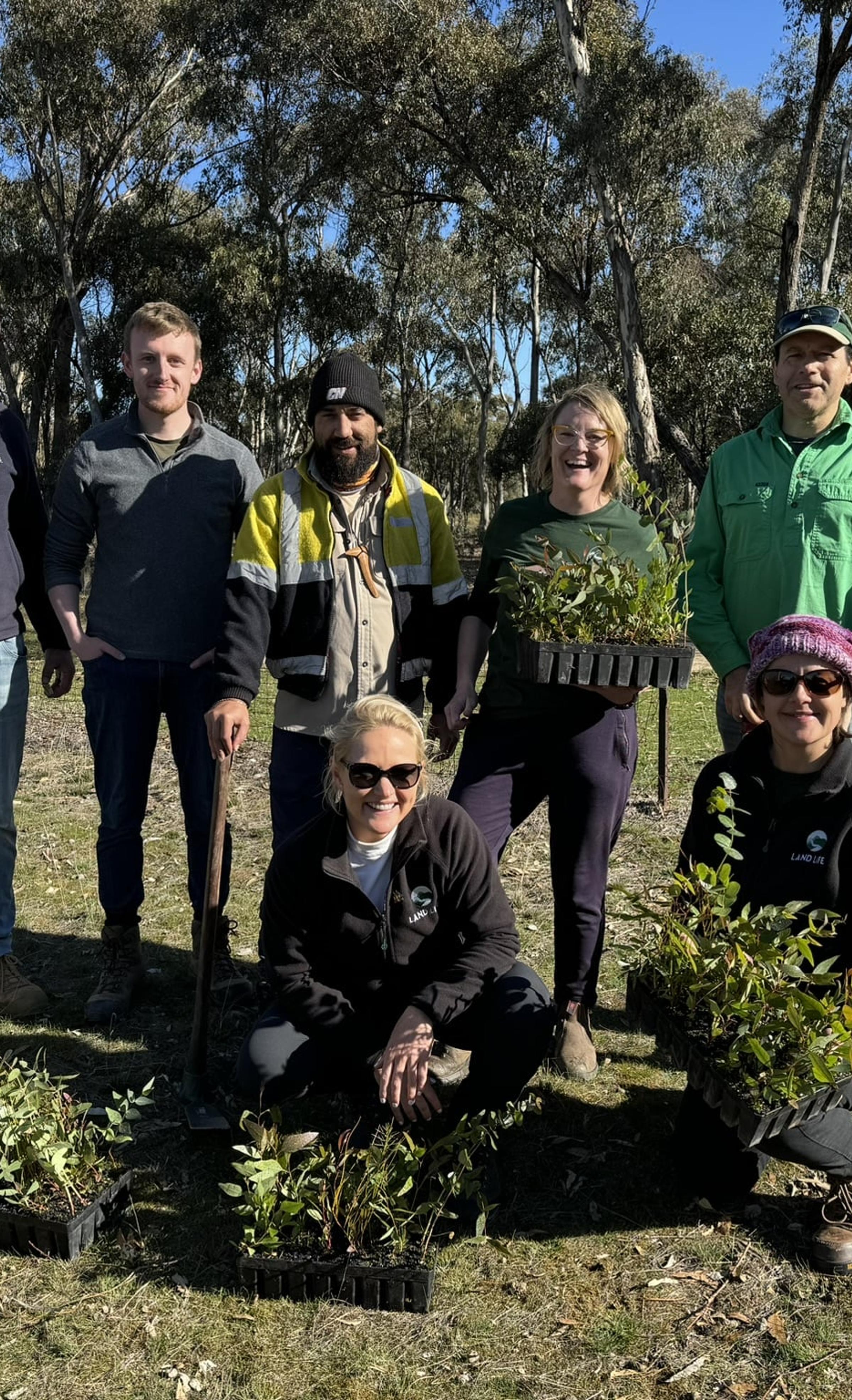 Land Life team shot taken on Emu site