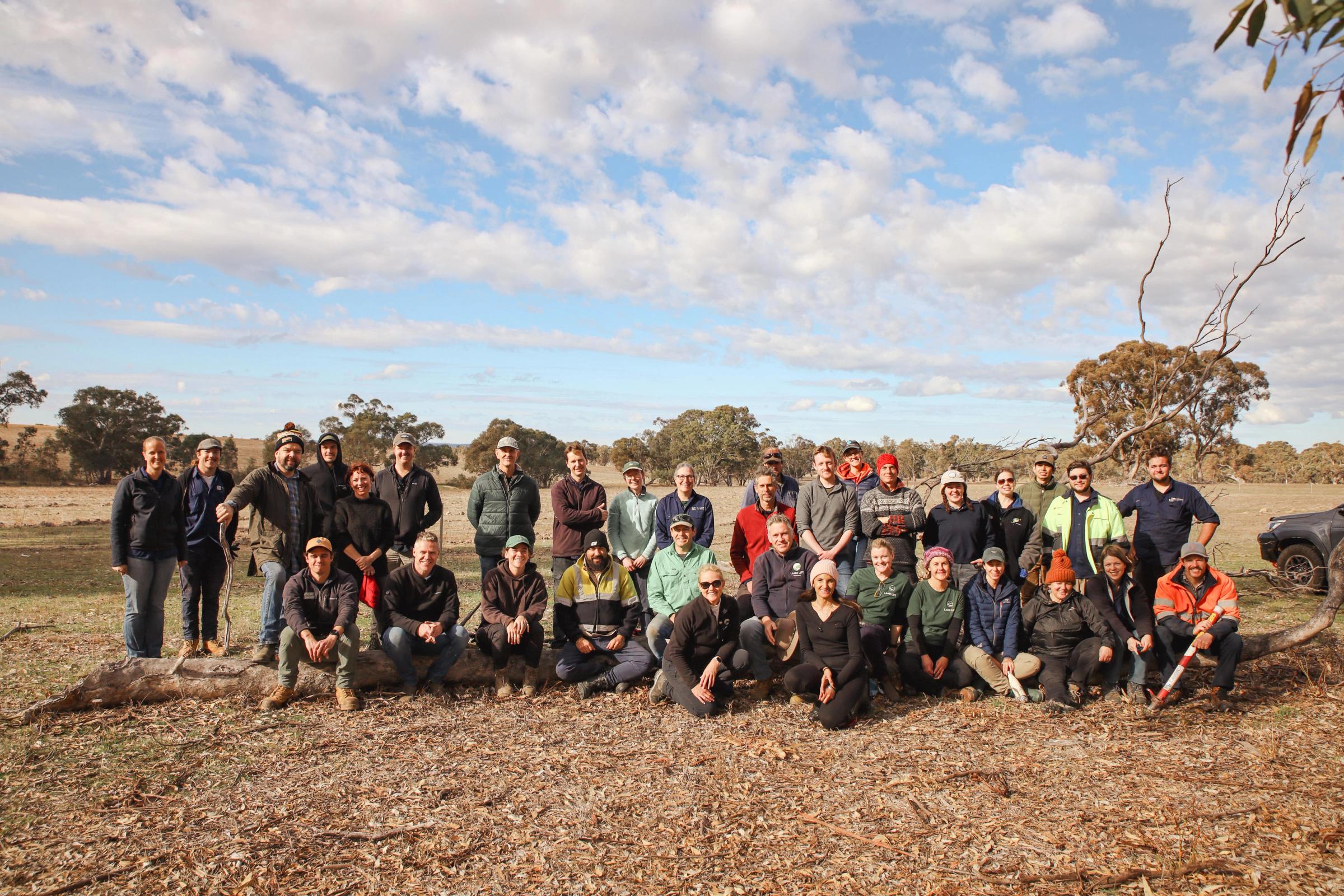 Team shot at restoration site