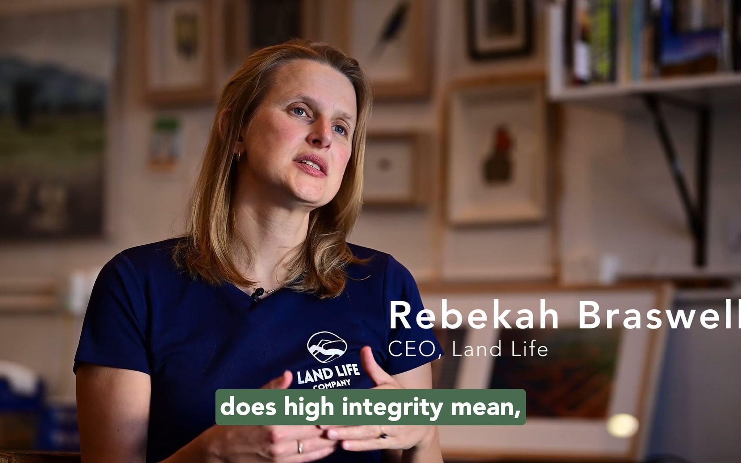 Video of Land Life CEO speaking about what high integrity in nature based carbon projects