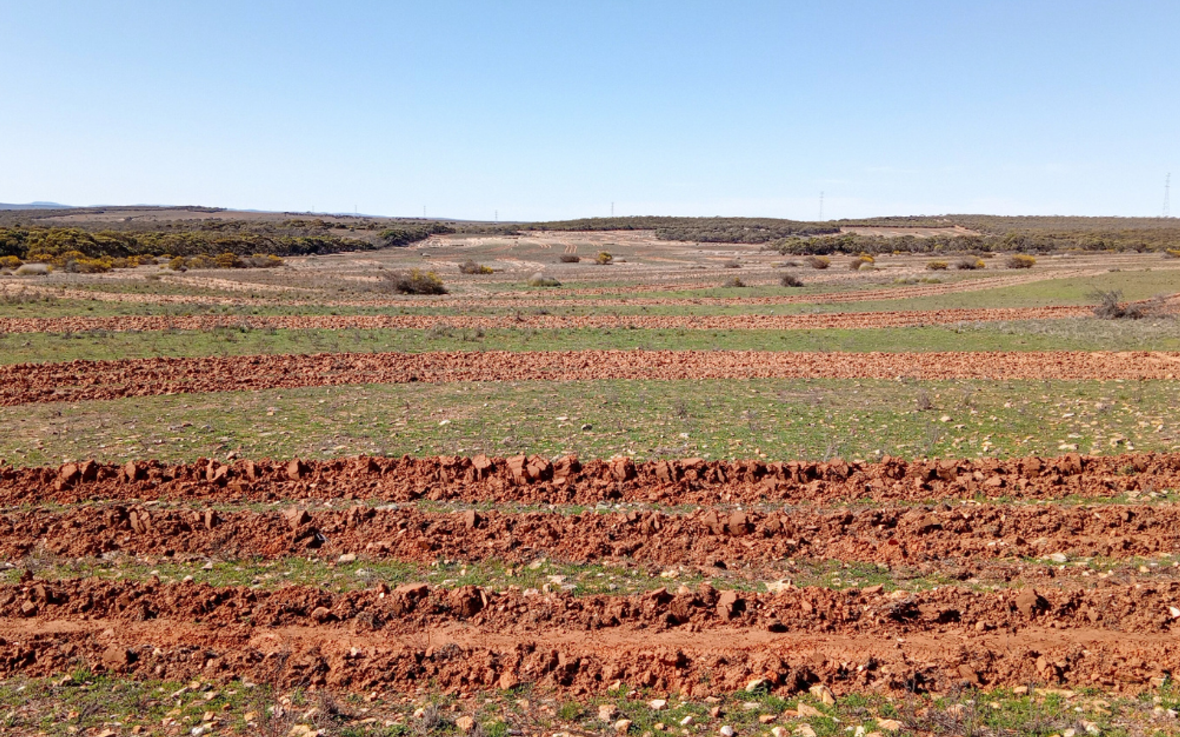 Degraded land in Burton South Australia