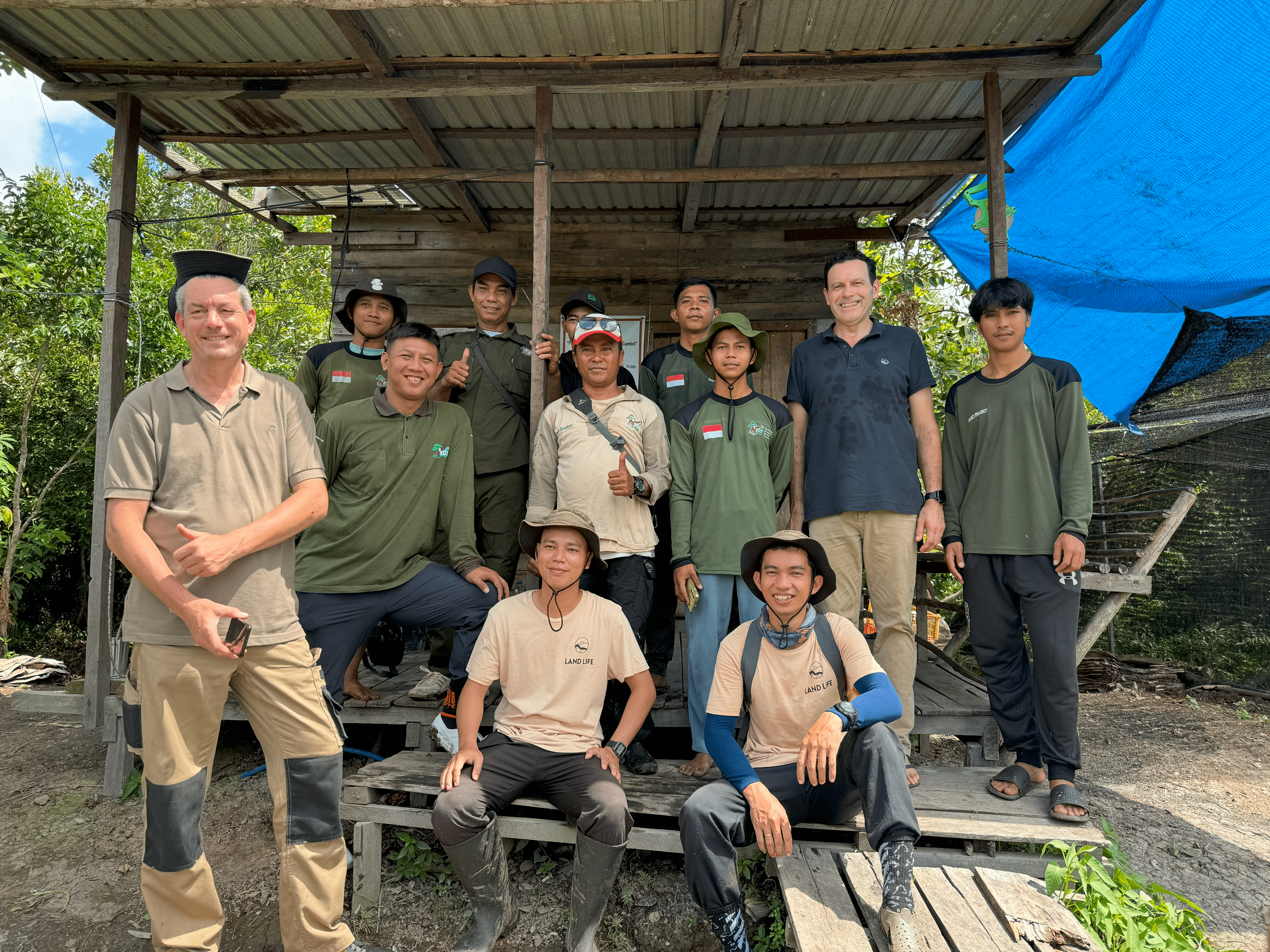 Land Life and BOSF team in Borneo