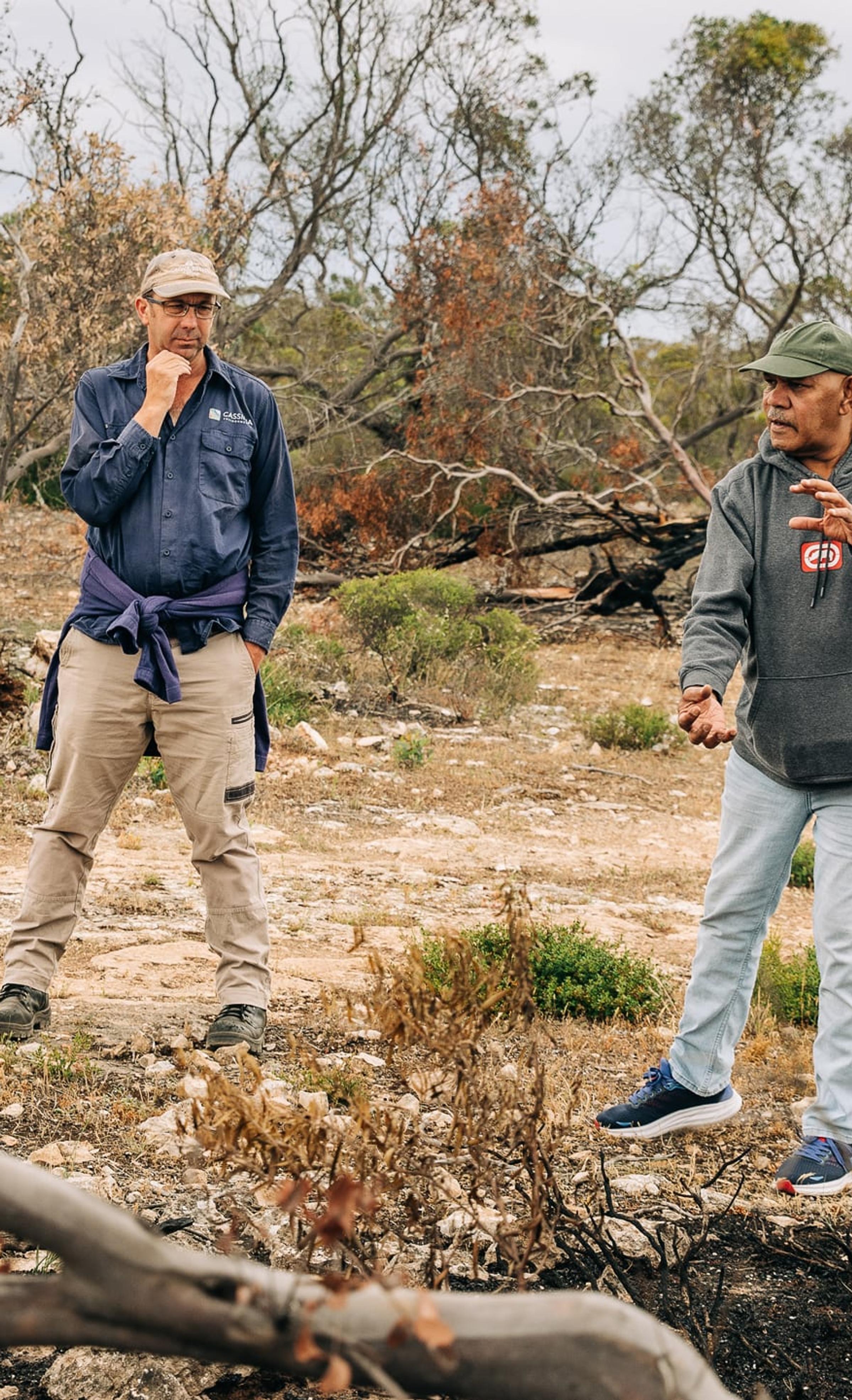 Indigenous engagement on site.