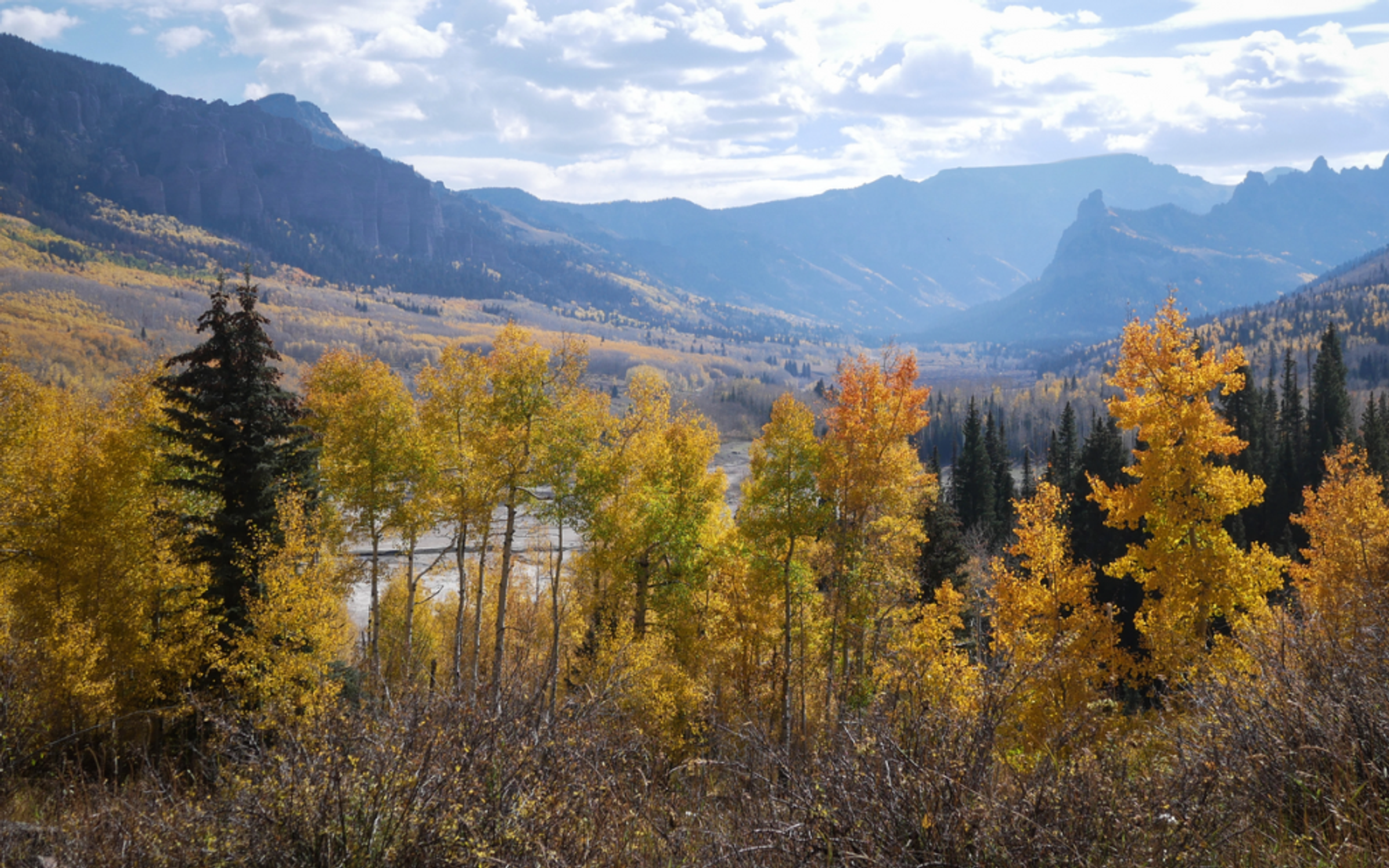 Colorado watershed in autumn