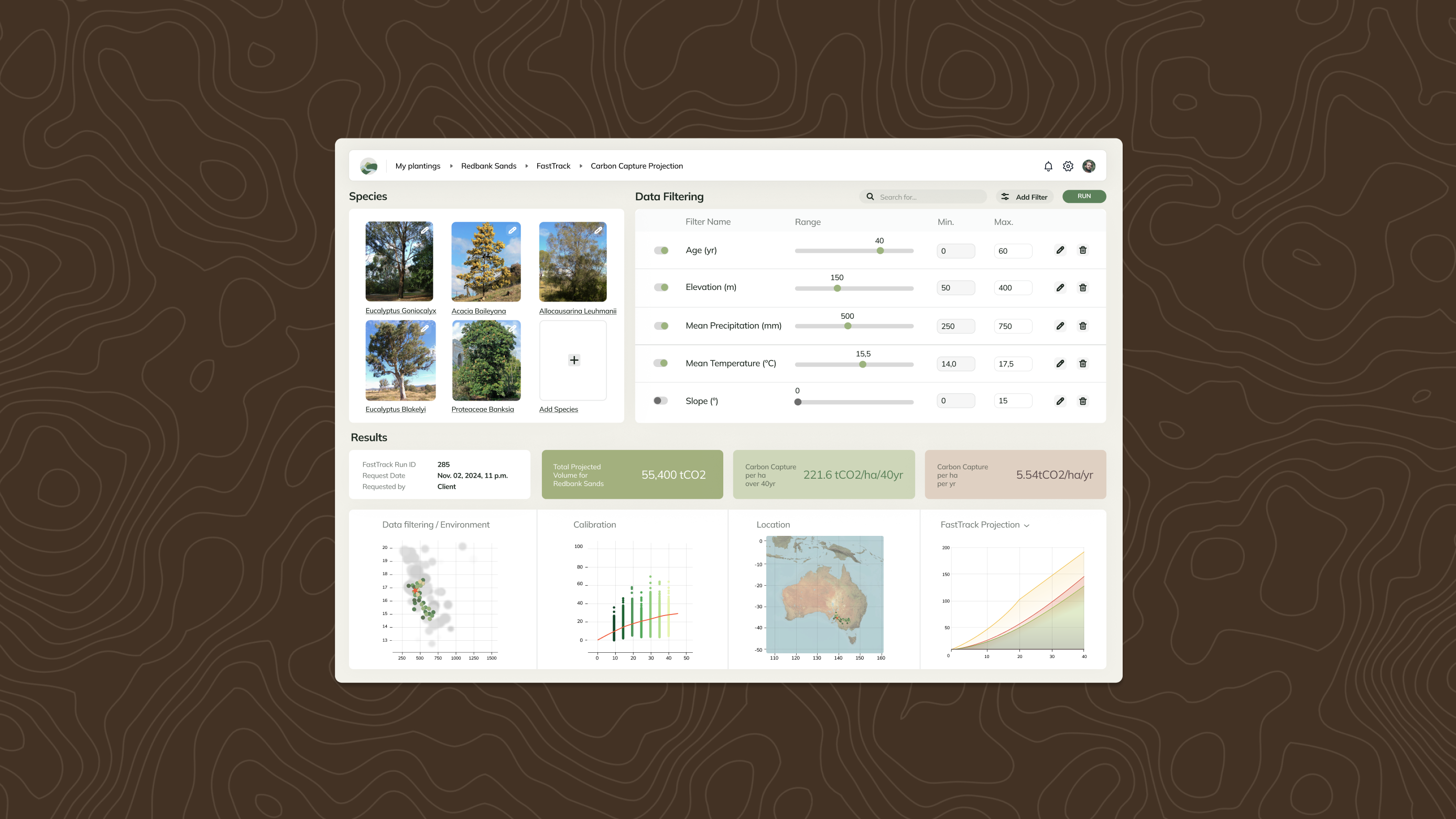 FastTrack backend screenshot