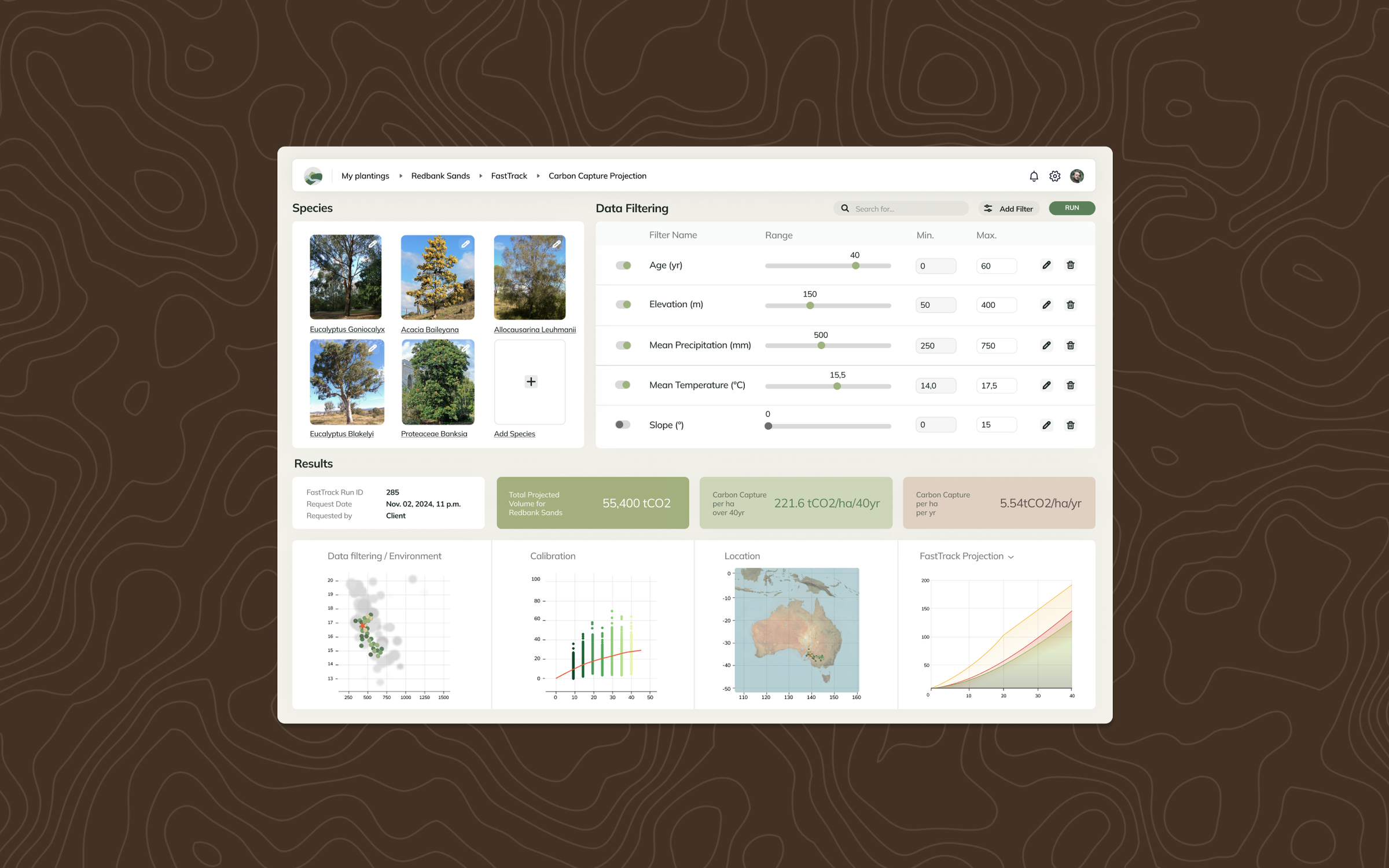 FastTrack backend screenshot