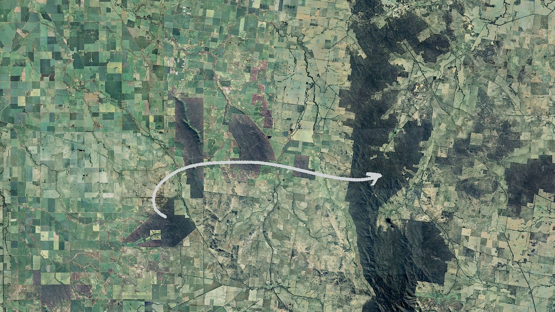 Biolink corridors in Victoria Australia