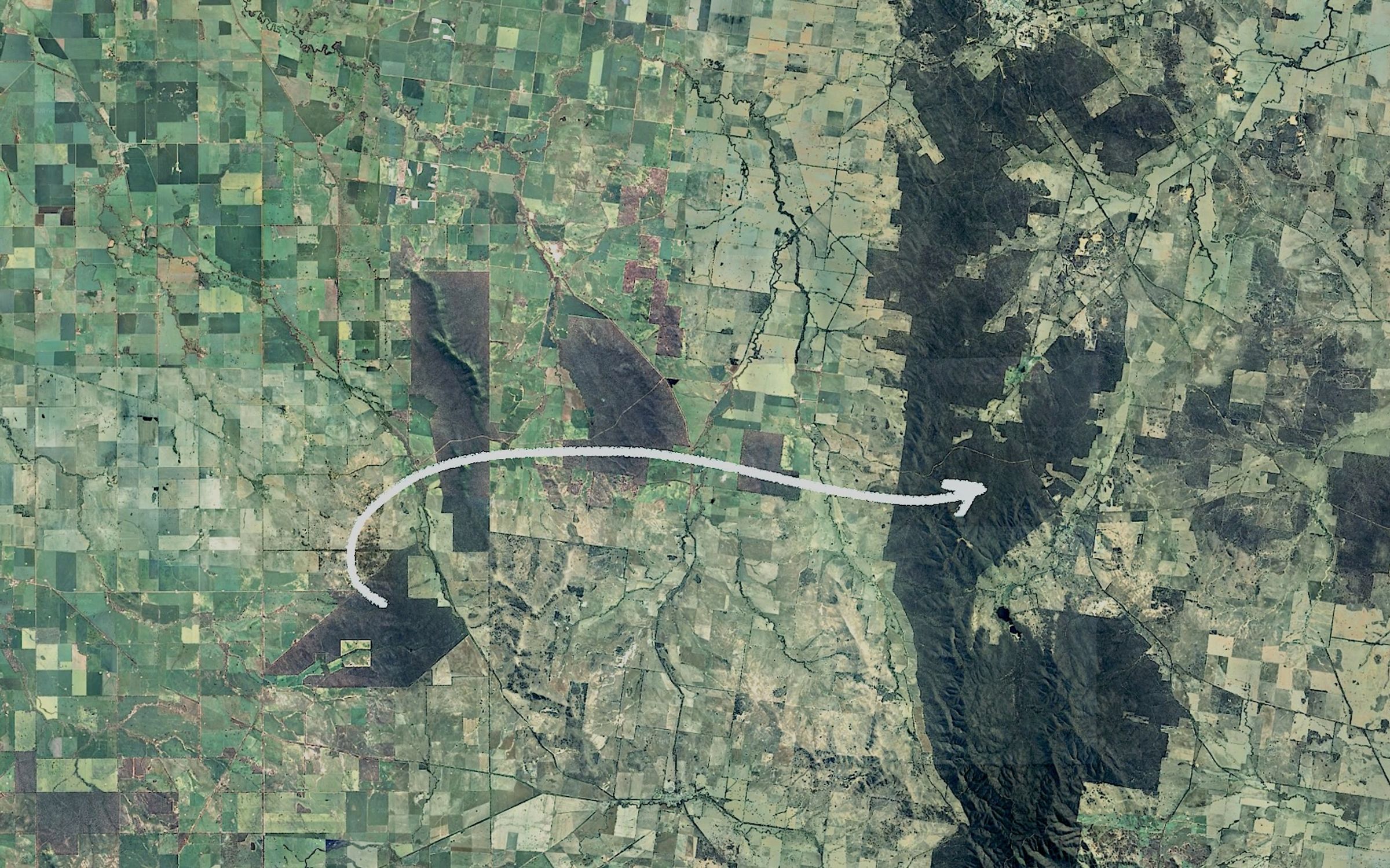 Biolink corridors in Victoria Australia