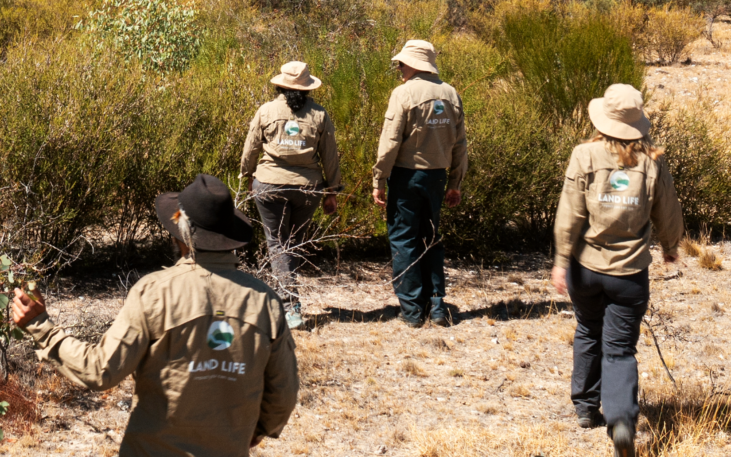 crew in the field