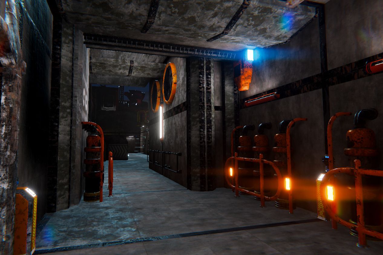 A scene from AMANZI, a game project done by game student alumni from the Academy of Digital Arts during the game production incubator programme.