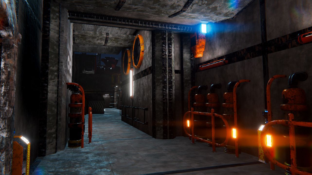 A scene from AMANZI, a game project done by game student alumni from the Academy of Digital Arts during the game production incubator programme.