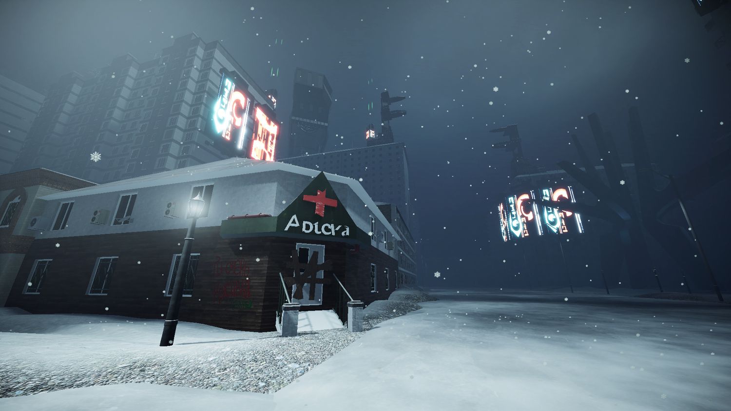 A level build as part of a final exam project by a game course student at the Academy of Digital Art specializing 3D modelling for architecture
