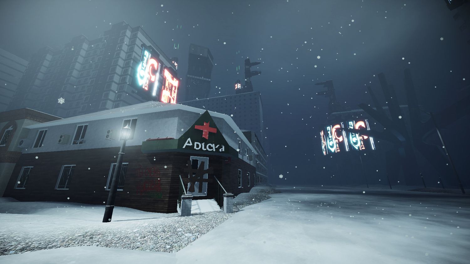 A level build as part of a final exam project by a game course student at the Academy of Digital Art specializing 3D modelling for architecture