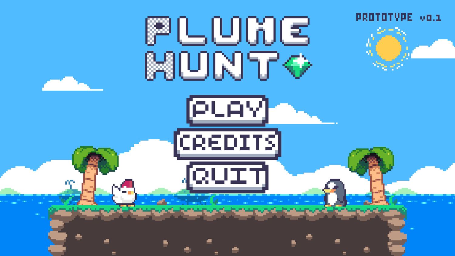Acreenshot of a 2D final project in the game development coourse at the academy of digital arts