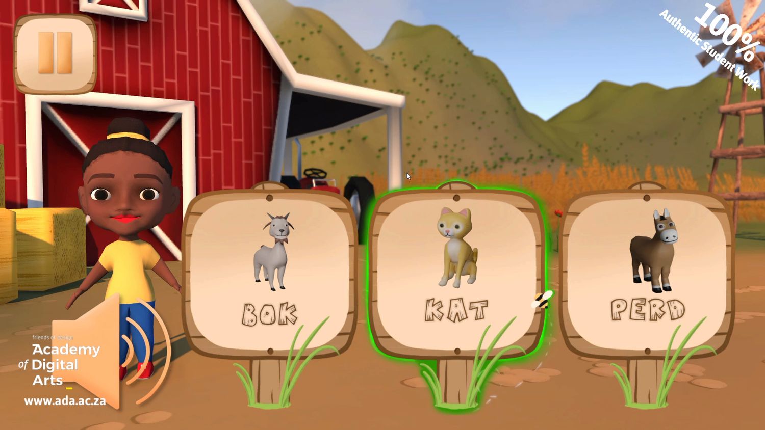An educational game made for a final exam project by a game student at the Academy of Digital Arts